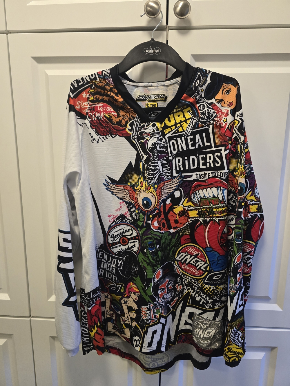 O’Neal MX Motocross Jersey Graphic Long Sleeve Racing Shirt Size S/M MTB BMX